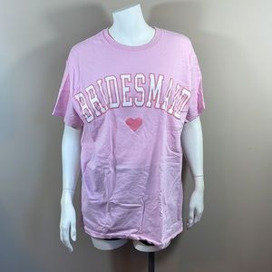 “BRIDESMAID” Graphic Oversized Tee